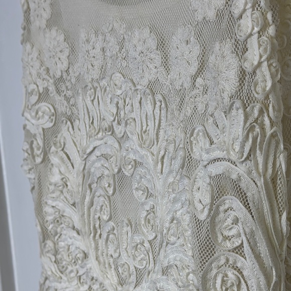 BHLDN Cream Sleeveless Sheath Mini Dress - Picture 4 of 11